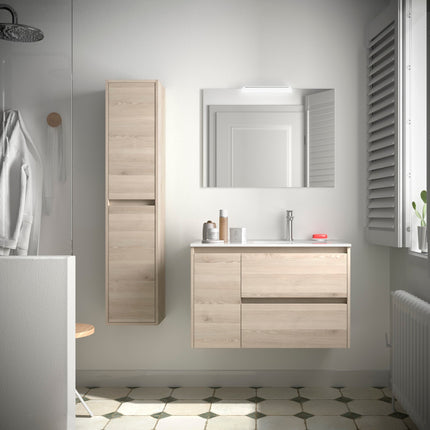Mueble de baño NOJA 2 cajones y 1 Puerta + Lavabo