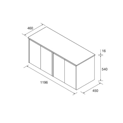 Mueble de baño NOJA 2 puertas + Encimera